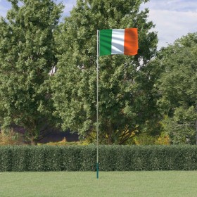 Mástil y bandera de Irlanda aluminio 5,55