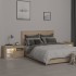 Mesitas de noche con luces LED 2 uds roble Sonoma