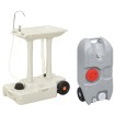 Juego de lavabo y depósito de agua portátil para camping