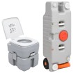 Juego de inodoro portátil y tanque de agua para camping