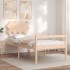 Cama para personas mayores con cabecero madera maciza 90x200