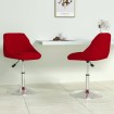 Sillas de comedor giratorias 2 unidades terciopelo rojo tinto