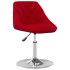 Sillas de comedor giratorias 2 unidades terciopelo rojo