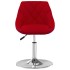 Sillas de comedor giratorias 2 unidades terciopelo rojo