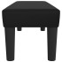 Banco de cuero sintético negro 100x30x30
