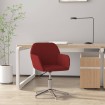 Silla de oficina giratoria tela rojo tinto