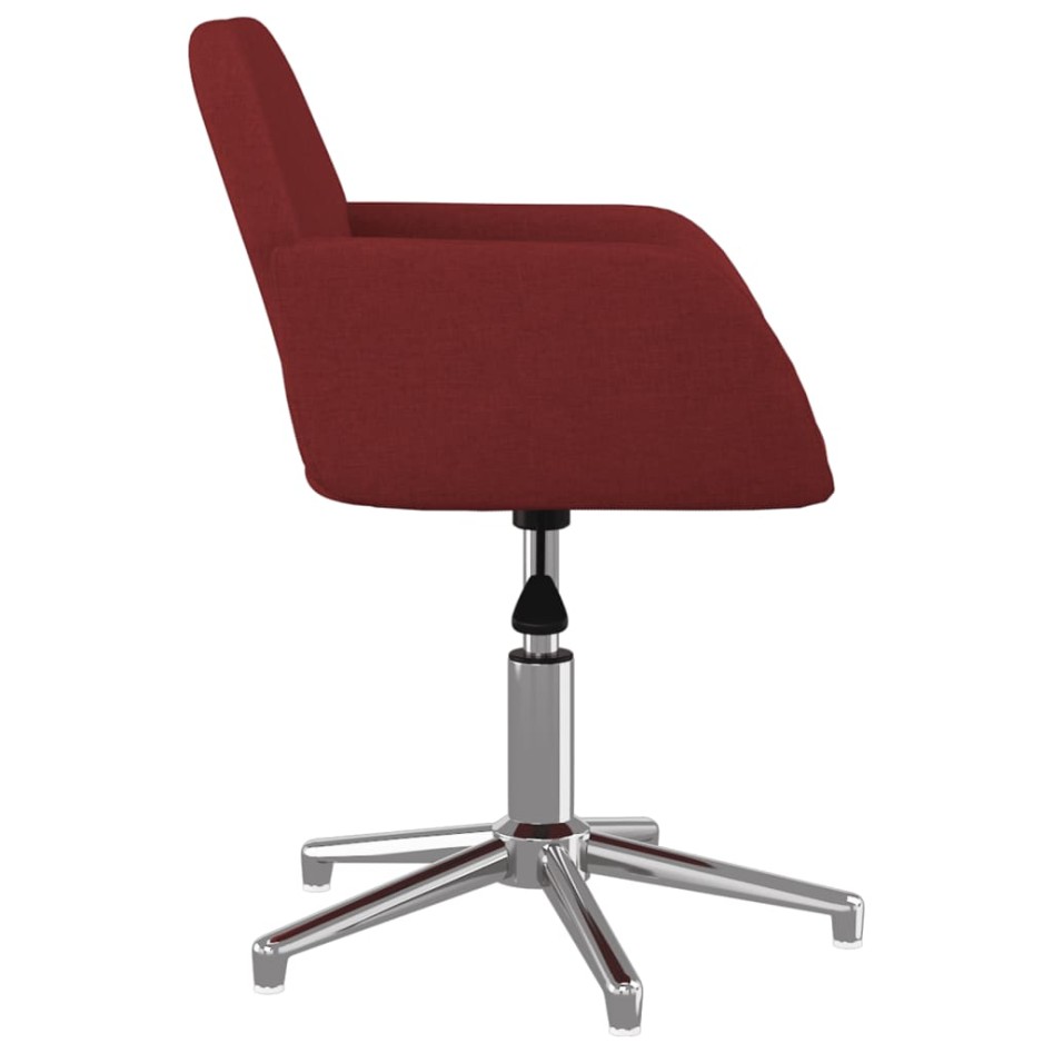Silla de oficina giratoria tela rojo