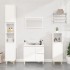 Armario de baño madera contrachapada blanco 30x30x100