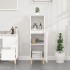 Armario de baño madera contrachapada blanco 30x30x100