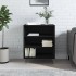 Aparador madera de ingeniería negro 57x35x70