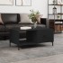 Mesa de centro madera contrachapada negro 90x50x40