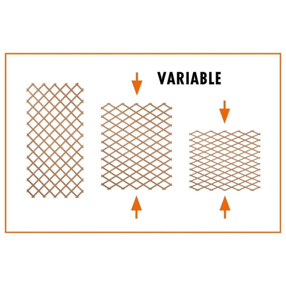 Nature Enrejado de jardín madera marrón 100x300