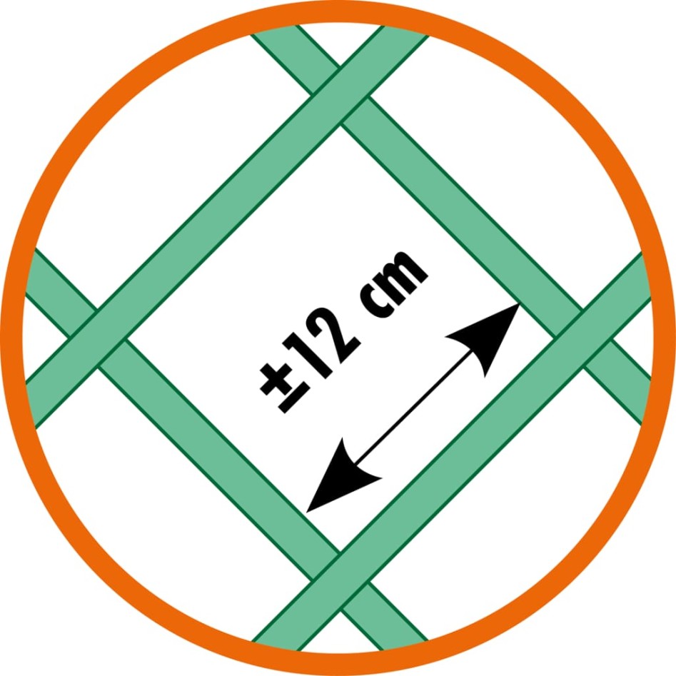 Nature Enrejado de jardín madera marrón 100x300