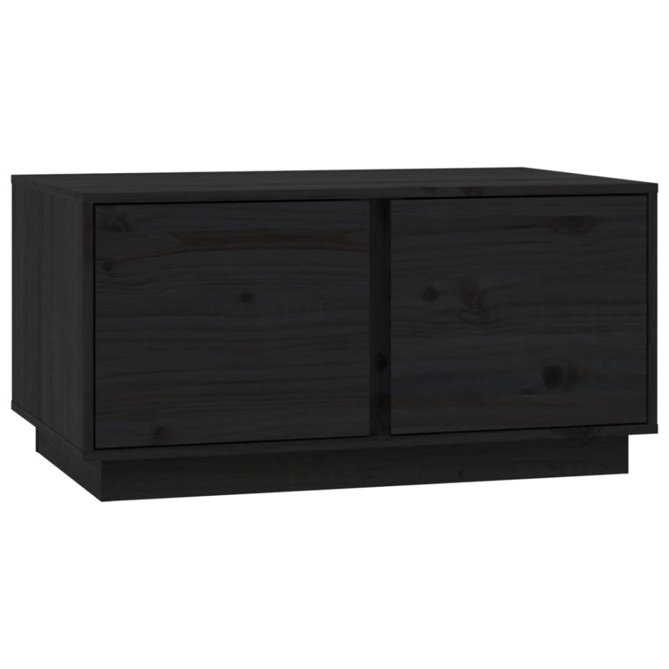 Mesa de centro madera maciza de pino negro 80x50x40