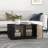 Mesa de centro madera maciza de pino negro 80x50x40