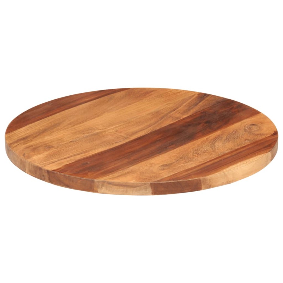 Tablero de mesa redonda madera maciza de acacia 25-27 mm 50