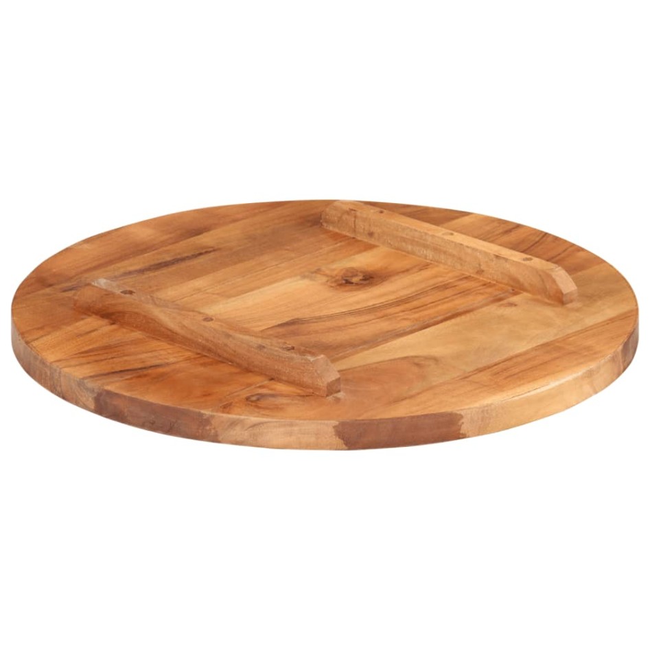 Tablero de mesa redonda madera maciza de acacia 25-27 mm 50