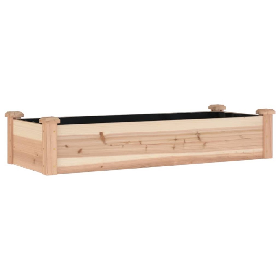 Jardinera arriate con forro madera maciza abeto 120x45x25