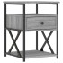 Mesita de noche madera de ingeniería gris Sonoma 40x42x55