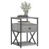 Mesita de noche madera de ingeniería gris Sonoma 40x42x55