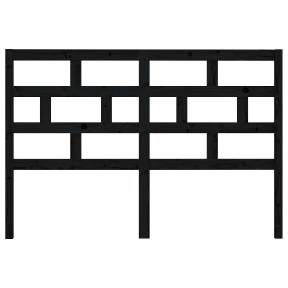 Cabecero de cama madera maciza de pino negro 156x4x100