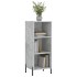 Aparador de madera de ingeniería gris hormigón 34,5x32,5x90