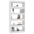 Estantería/divisor madera ingeniería blanco brillo 80x30x166