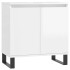 Armario de baño madera de ingeniería blanco brillo 58x33x60