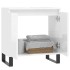Armario de baño madera de ingeniería blanco brillo 58x33x60