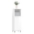 Armario de baño madera contrachapada blanco brillo 30x30x100