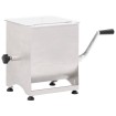 Mezcladora de carne con caja engranajes acero inox. plateado