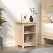 Mesita de noche madera maciza de pino 40x35x55 cm
