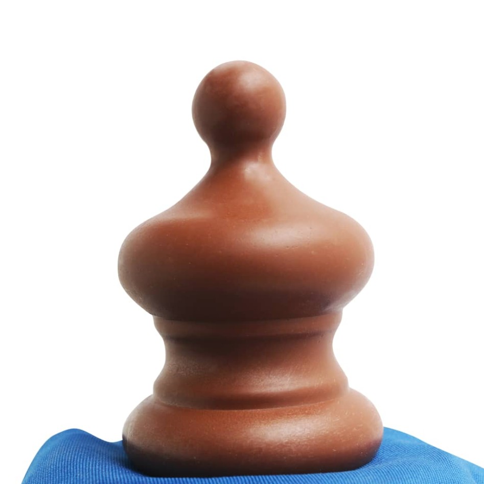 Sombrilla de jardín con palo de madera azul 350