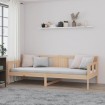 Sofá cama sin colchón madera maciza de pino 90x200 cm
