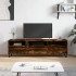 Mueble de TV madera contrachapada roble ahumado 150x30x44,5