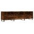 Mueble de TV madera contrachapada roble ahumado 150x30x44,5