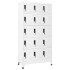 Taquilla de acero blanco 90x40x180