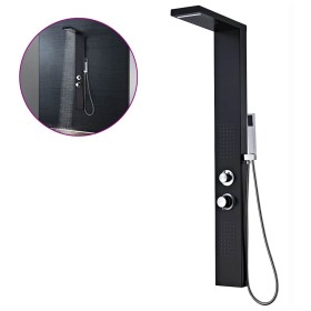 Sistema de panel de ducha aluminio negro