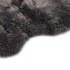 Alfombra de piel de oveja gris claro 60x90