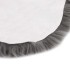 Alfombra de piel de oveja gris claro 60x90