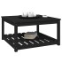 Mesa de jardín madera maciza pino negro 82,5x82,5x45