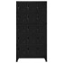 Taquilla de acero negro 90x40x180