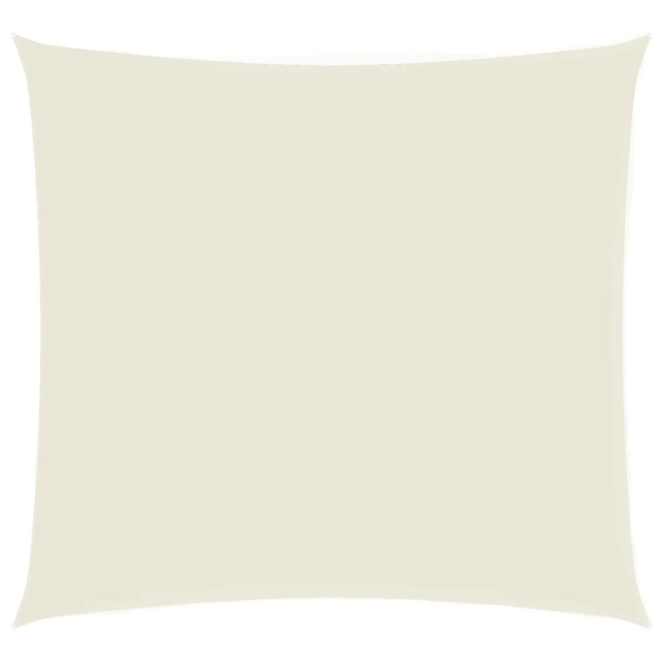 Toldo de vela cuadrado tela Oxford color crema 6x6