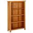 Estantería de 4 niveles de madera maciza de roble 70x22x110