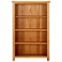 Estantería de 4 niveles de madera maciza de roble 70x22x110