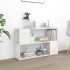 Librería de madera contrachapada blanco brillante 100x24x63