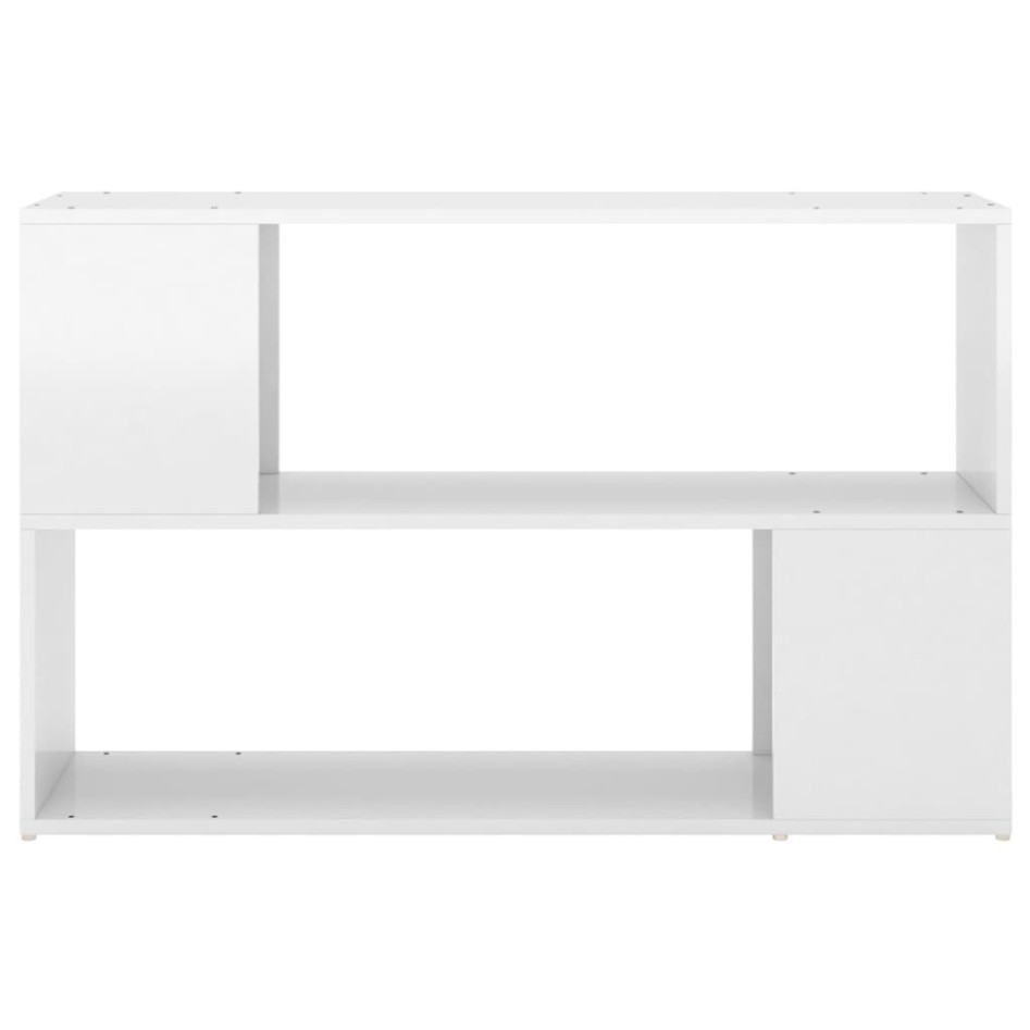 Librería de madera contrachapada blanco brillante 100x24x63