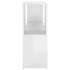 Librería de madera contrachapada blanco brillante 100x24x63