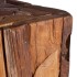 Mesa auxiliar de madera maciza de teca 30x30x80