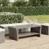 Mesa de centro ratán sintético gris 100x50x40